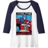 imageTransformers Optimus Prime Join The Autobots Retro Poster Raglan Baseball TeeNavy BlueWhite