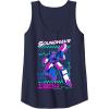 imageTransformers Soundwave 1984 Retro Grid Logo Tank TopNavy Blue