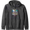 imageTransformers Bumblebee Chill Vibes Portrait Zip HoodieDark Heather Grey