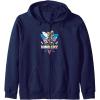 imageTransformers Bumblebee Chill Vibes Portrait Zip HoodieNavy Blue