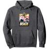 imageTransformers Bumblebee Surfing Lifes A Beach Portrait Pullover HoodieDark Heather Grey