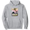imageTransformers Bumblebee Surfing Lifes A Beach Portrait Pullover HoodieHeather Grey