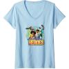 imageTransformers EarthSpark Born To Be Heroes VNeck TShirtBaby Blue
