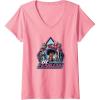 imageTransformers EarthSpark Group Shot Be Fearless VNeck TShirtPink