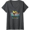 imageTransformers EarthSpark Heroes Home Team VNeck TShirtDark Heather Grey