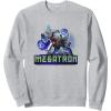 imageTransformers EarthSpark Megatron Color Pop Badge SweatshirtHeather Grey