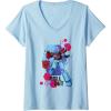 imageTransformers EarthSpark Optimus Prime Roll Out VNeck TShirtBaby Blue