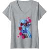 imageTransformers EarthSpark Optimus Prime Roll Out VNeck TShirtHeather Grey