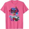 imageTransformers EarthSpark Optimus Prime VS Megatron TShirtPink Heather