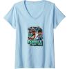 imageTransformers EarthSpark Robby ampamp Twitch Poster VNeck TShirtBaby Blue