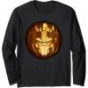 imageTransformers Halloween Optimus Prime Pumpkin Long Sleeve TShirtBlack