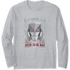 imageTransformers Megatron Good To Be Bad Long Sleeve TShirtHeather Grey