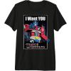imageTransformers Optimus Prime I Want You Retro Black Cartoon TShirtBlack