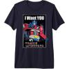 imageTransformers Optimus Prime I Want You Retro Black Cartoon TShirtNavy Blue