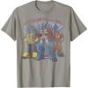 imageTransformers Retro Distressed Kanji Autobots Group Poster TShirtSlate Grey