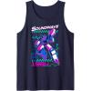 imageTransformers Soundwave 1984 Retro Grid Logo Tank TopNavy Blue