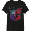 imageTransformers War For Cybertron Decepticon Autobot Split Premium TShirtBlack