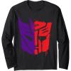 imageTransformers War For Cybertron Spray Paint Split Logo Long Sleeve TShirtBlack