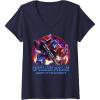 imageWomens Transformers War For Cybertron Optimus Prime Leader VNeck TShirtNavy Blue