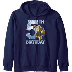 imageTransformers Bumblebee 5th Birthday Vintage Zip HoodieNavy Blue