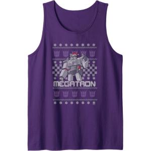 imageTransformers Christmas Megatron Ugly Sweater Tank TopPurple