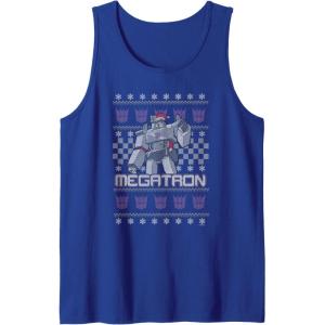 imageTransformers Christmas Megatron Ugly Sweater Tank TopRoyal Blue