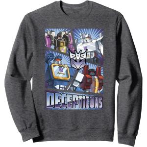 imageTransformers Decepticons Cut Up Panels SweatshirtDark Heather Grey