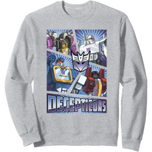 imageTransformers Decepticons Cut Up Panels SweatshirtHeather Grey