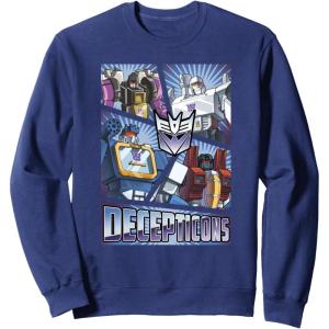 imageTransformers Decepticons Cut Up Panels SweatshirtNavy Blue