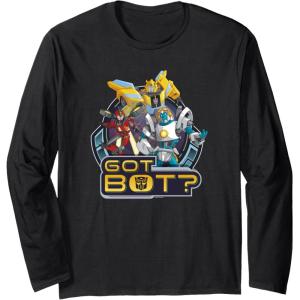 imageTransformers EarthSpark Autobots Got Bot Long Sleeve TShirtBlack