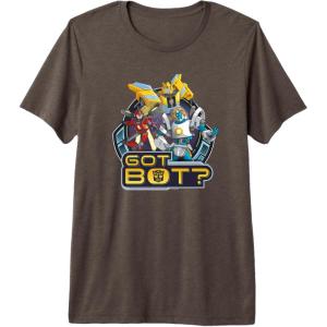 imageTransformers EarthSpark Autobots Got Bot Premium TShirtBrown