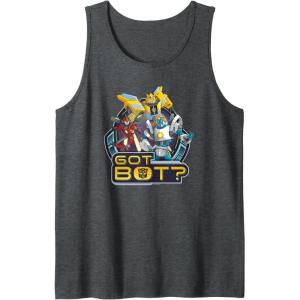 imageTransformers EarthSpark Autobots Got Bot Tank TopDark Heather Grey