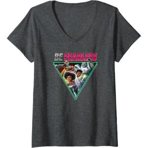 imageTransformers EarthSpark Be Fearless Box Up VNeck TShirtDark Heather Grey