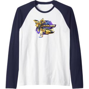 imageTransformers EarthSpark Bumblebee Badge Raglan Baseball TeeNavy BlueWhite