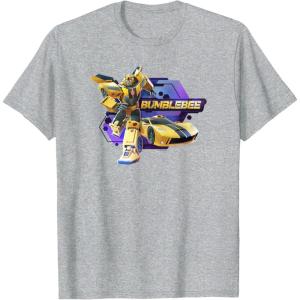 imageTransformers EarthSpark Bumblebee Badge TShirtHeather Grey
