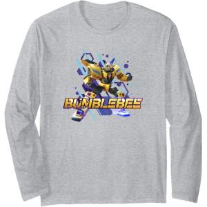 imageTransformers EarthSpark Bumblebee Hero Pose Long Sleeve TShirtHeather Grey