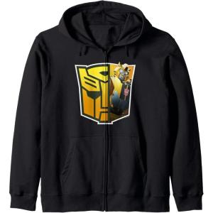 imageTransformers EarthSpark Bumblebee Logo Fill Zip HoodieBlack