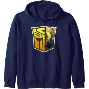 imageTransformers EarthSpark Bumblebee Logo Fill Zip HoodieNavy Blue