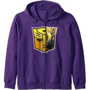 imageTransformers EarthSpark Bumblebee Logo Fill Zip HoodiePurple