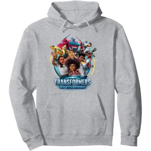 imageTransformers EarthSpark Heroes Group Shot Poster Pullover HoodieHeather Grey