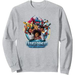 imageTransformers EarthSpark Heroes Group Shot Poster SweatshirtHeather Grey