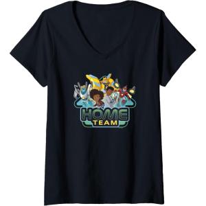 imageTransformers EarthSpark Heroes Home Team VNeck TShirtBlack