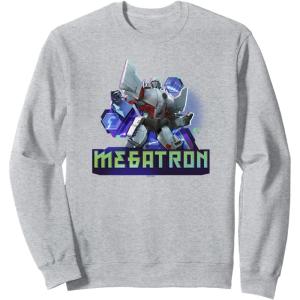 imageTransformers EarthSpark Megatron Color Pop Badge SweatshirtHeather Grey