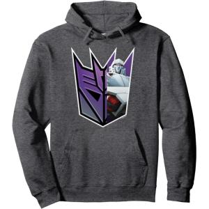 imageTransformers EarthSpark Megatron Logo Fill Pullover HoodieDark Heather Grey
