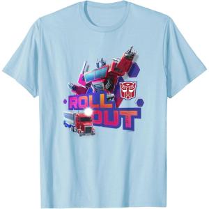 imageTransformers EarthSpark Optimus Prime Leader Pose TShirtBaby Blue