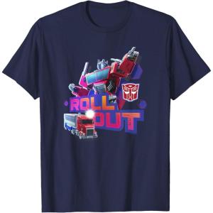 imageTransformers EarthSpark Optimus Prime Leader Pose TShirtNavy Blue