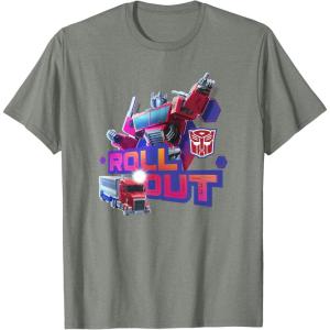 imageTransformers EarthSpark Optimus Prime Leader Pose TShirtOlive Heather