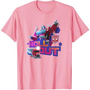 imageTransformers EarthSpark Optimus Prime Leader Pose TShirtPink
