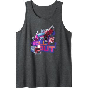 imageTransformers EarthSpark Optimus Prime Leader Pose Tank TopDark Heather Grey