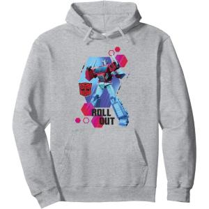 imageTransformers EarthSpark Optimus Prime Roll Out Pullover HoodieHeather Grey